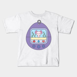 Pocket pet axolotl game Kids T-Shirt